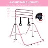 BestParts  Expandable Gymnastics Bars,Adjustable Height Gymnastic Horizontal Bars,Junior Training Bar Children Folding Training Monkey Bars for Kids - 3 of 4
