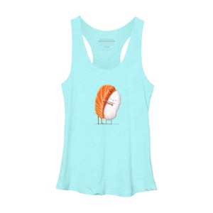 Women's Design By Humans Sushi Hug By andremullerdko Racerback Tank Top - 1 of 3