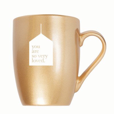 Elanze Designs You Are So Very Loved. 10 ounce New Bone China Coffee Tea Cup Mug, Vegas Gold