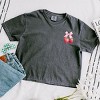 Simply Sage Market Coquette Strawberry Watercolor Boxy Crop Top - 2 of 4