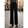 Women's Satin Dress Pants - Blu Pepper - 2 of 4