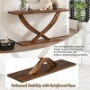 57'' Narrow Console Table,Cross-Leg Design Entryway Table, Thin Sofa Table, Side Table, Display Table, for Hallway, Bedroom, Living Room, Foyer - 4 of 4
