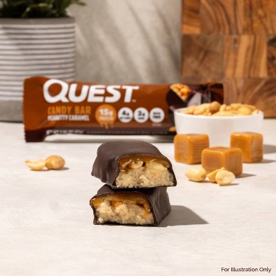 Quest Nutrition Peanutty Caramel Candy Protein Bar - 15g Protein - 8.04oz/4pk