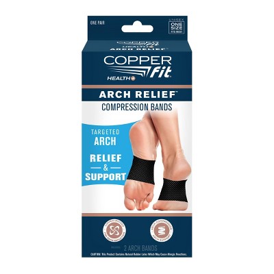 Copper Joe Arch Compression Support Sleeves - 1 Pair, S/M - Jay C