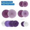 Unique Bargains Paper Decorative Round Pattern Party Decorative Folding Fans - 3 of 4