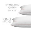 White Goose Down Pillow with 100% Certified RDS Down, and Removable Pillow Protector - image 4 of 4