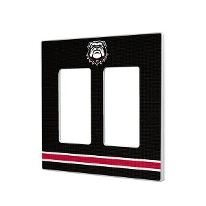 NCAA SEC Universities Stripe Hidden-Screw Light Switch Plate for Double Rocker - 1 of 4