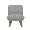 NicBex Accent Chair with Wooden Base, Lounge Chair with Solid Wood Legs, for Living Room, Bedroom, Office, Beige - 2 of 4