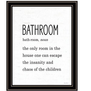 HomeRoots Bathroom Escape Black Framed Print Bathroom Wall Art - 1 of 3