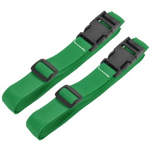 Unique Bargains Backpack Travel Adjustable Suitcase Belt with Quick Release Buckle 2 Pcs - 1 of 4