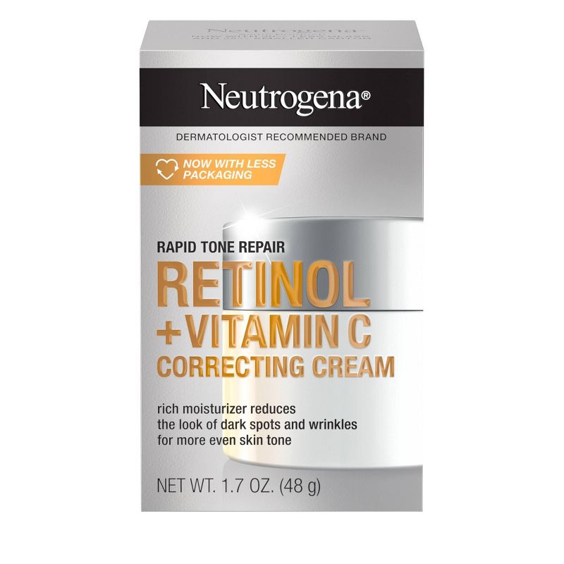 Neutrogena Rapid Tone Repair Retinol + Vitamin C Face and Neck Cream - 1.7oz, 3 of 11