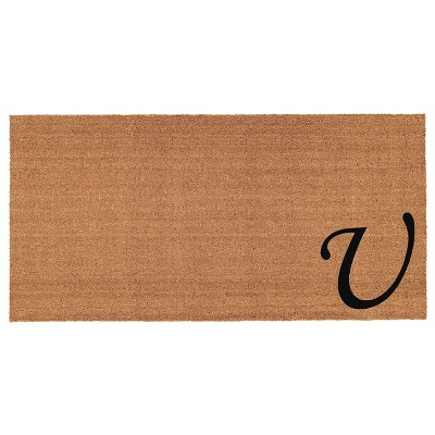 Calloway Mills 153623672U Urban Chic Monogram Doormat 3 ft. x 6 ft. (Letter U)