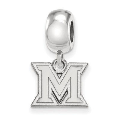 Black Bow Jewelry Sterling Silver Miami Redhawks NCAA Bead Charm