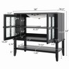 Bella Depot 36" Bathroom Vanity with Ceramic Sink with Adjustable Shelf and Open Shelf - 4 of 4