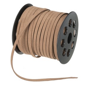 Unique Bargains DIY Jewelry Making Vintage Style Faux Suede Leather Lace 1 Pcs 0.2 Inch x 50 Yard - 1 of 4