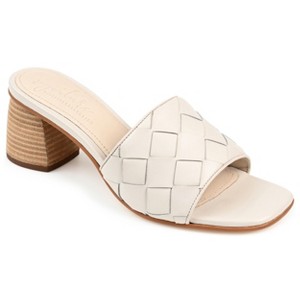 Journee Signature Women's Genuine Leather Kellee Sandals - 1 of 4