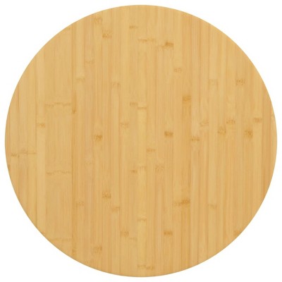 vidaXL Table Top Ø27.6"x1.6" Bamboo