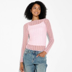 Women's Long Sleeve Boat Neck Henley Shirt - Wild Fable™ - 1 of 4
