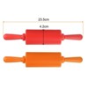 Unique Bargains Silicone Small Smooth Non-stick Heat-resistant Rolling Pins 2 Pcs - 2 of 4