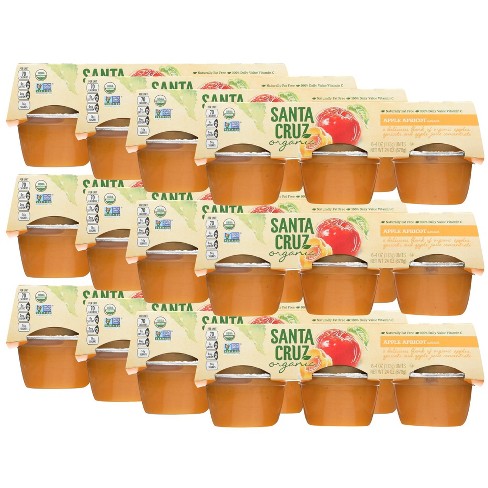 Santa Cruz Organic Apple Apricot Sauce Case Of 12 6 Packs 4 Oz