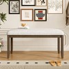 Airsurfer 38" Upholstered Bench, Beige Linen Padded Seat with Solid Wood Legs, Entryway or End-of-Bed Bench for Bedroom, Living Room, or Dining Room - 4 of 4