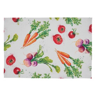 Saro Lifestyle Veggies Placemat (Set of 4 pcs), Multi