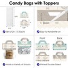 Big Dot of Happiness World Awaits DIY Travel Themed Party Clear Goodie Favor Bag Labels Candy Bags with Toppers Set of 24 - 3 of 4