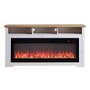 CLIHOME 70 inch Fireplace Entertainment Center TV Stand for TVs up to 70", with 60" Smart Electric Fireplace - 2 of 4