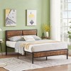 VECELO Bed Frame with Wooden Headboard, Heavy-Duty Platform Bed - 4 of 4