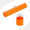 Unique Bargains Water Plumb DIY Crafts High Impact Rigid Round Pipes 8" Length ID 0.63" OD 0.79" Orange - 2 of 4
