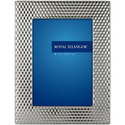 Royal Selangor 013006R Cube Photoframe, 5" x 7", Pewter