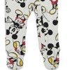 Disney Mickey Mouse Baby 2 Pack Zip Up Sleep N' Play Coveralls Newborn to Infant - image 4 of 4