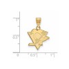 Black Bow Jewelry 14k Yellow Gold Plated Sterling Silver Pittsburgh Penguins NHL Medium Pendant - 2 of 3