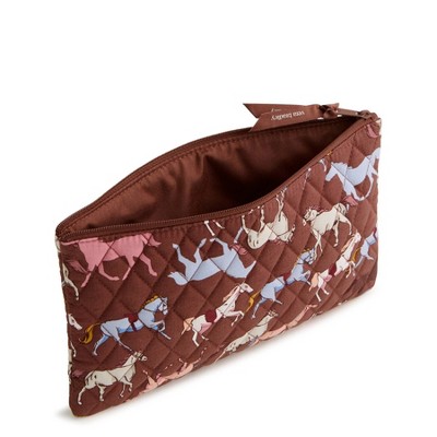 Vera Bradley Galloping Horses Essential Medium Zip Travel Pouch - Brown — фото 2