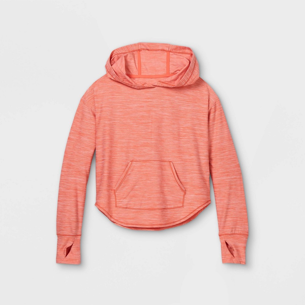 UPC 191904457097 Girls' Soft Stretch Hoodie All in Motion Heather Orange XL