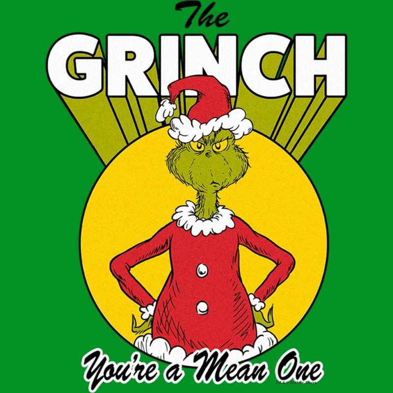 Boy's Dr. Seuss Christmas The Grinch You're a Mean One T-Shirt, 2 of 5