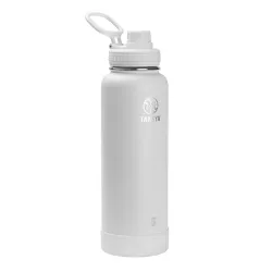 Takeya 40oz Actives Insulated Stainless Steel Water Bottle with Spout Lid - White