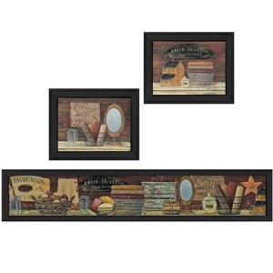 Gulches 3-Piece Vignette By Pam Britton, Printed Wall Art, Ready To Hang Framed Poster, Black Frame - 1 of 4