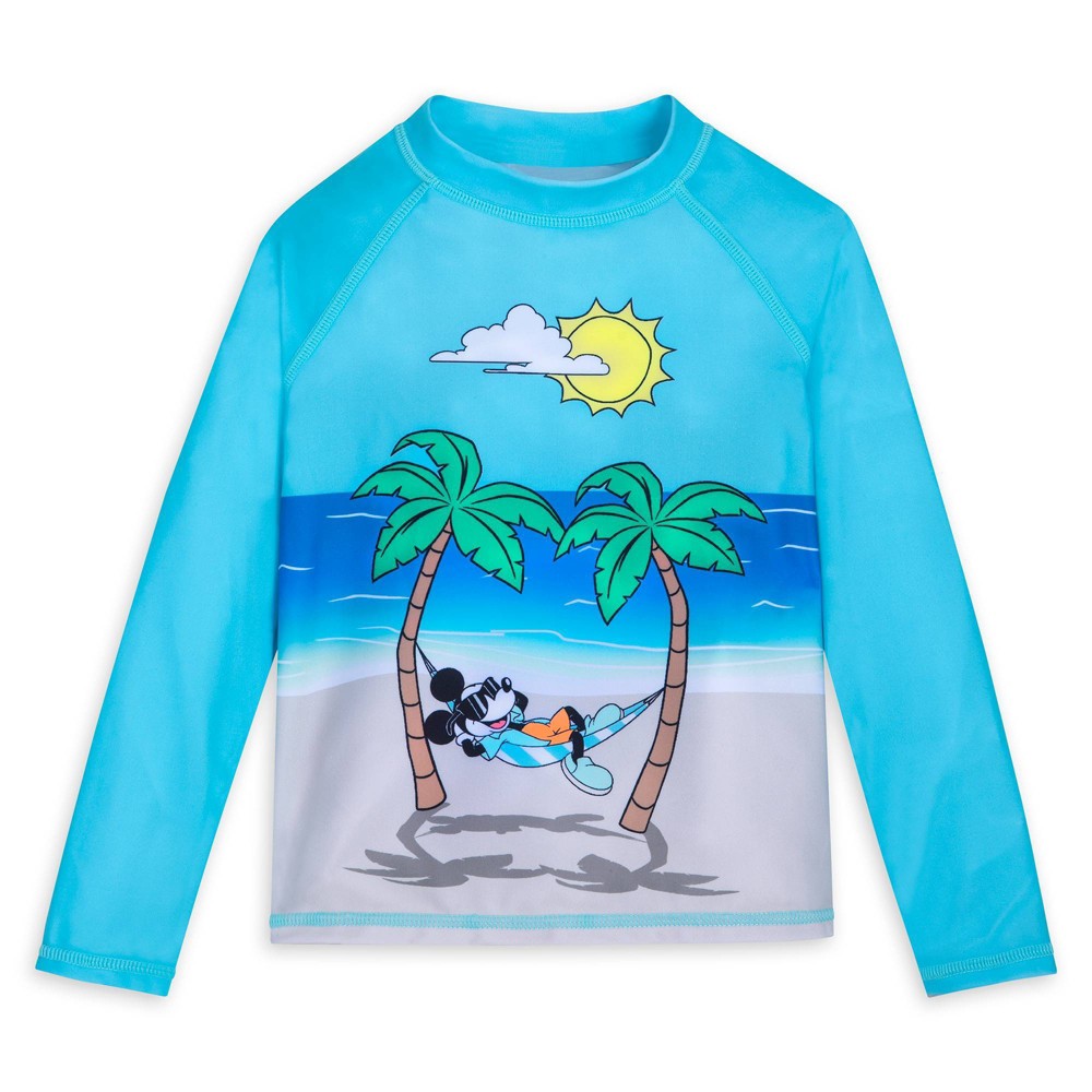 Photos - Swimwear Disney Boys' Mickey Mouse Rash Guard Top - 3 -  Store 