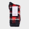Women's Plaid Cozy Crew Socks - Auden™ 4-10 - 2 of 3