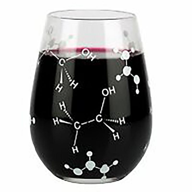 Barbuzzo Chemistry Themed 21oz Stemless Wine Glass, 2 of 3