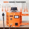 VEVOR 1000VA Auto Variable Voltage Transformer, 7.69 Amp, 110V Input 0-130V Output AC Voltage Regulator Power Supply, Orange - 4 of 4