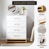Tall Dresser for Bedroom & Closet - Soft-Close Drawers, Anti-Tip Kit, Space-Saving Storage Organizer - 3 of 4