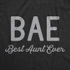 Womens BAE Best Aunt Ever T Shirt Funny Niece Nephew Family Vintage Novelty Tee - Crazy Dog Women's T Shirt - 2 of 4
