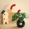 Luckygreenery Mini Faux Monstera Plant in Record Planter - 3 of 3