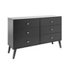 Mid Century Modern 6 Drawer Dresser - Prepac - 3 of 4