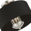 Livex Lighting Huntington 3 - Light Semi-Flush Mount in  Brushed Nickel - 3 of 4