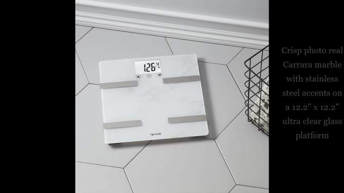 BIA Weight Tracking Digital Scale Marble - Taylor, 2 of 8, play video