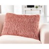 HomeRoots 14" X 24" Coral Shag Lumbar Throw Pillow - 2 of 4
