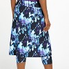 Calypsa Women's Plus Size Below The Knee Swim Skirt With Capri Leggings - 2 of 3